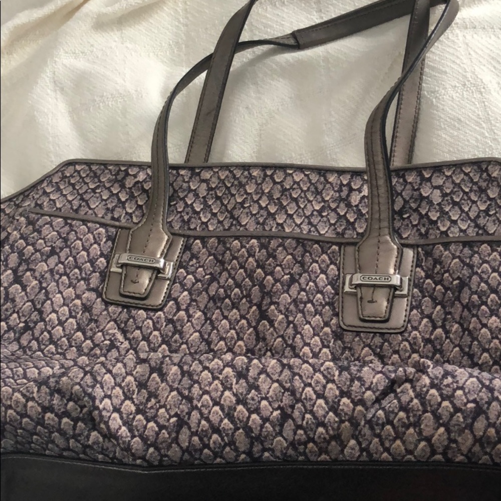 Coach snake print bag